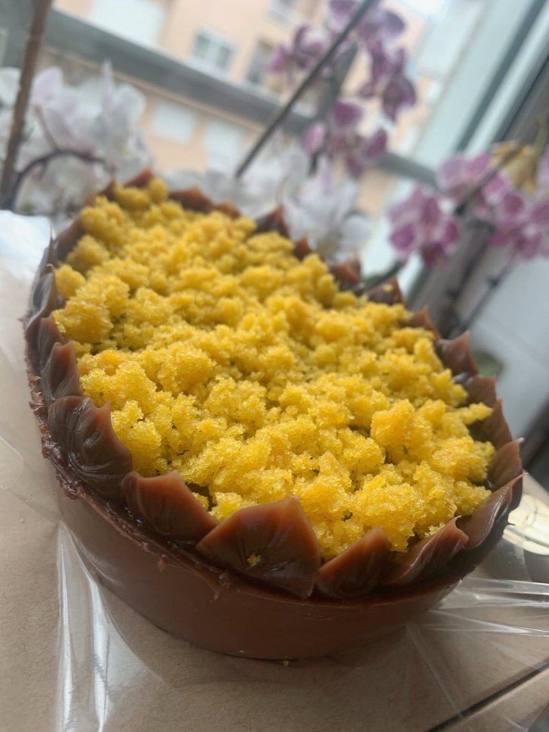 Bolo de Cenoura com Brigadeiro de Chocolate Negro